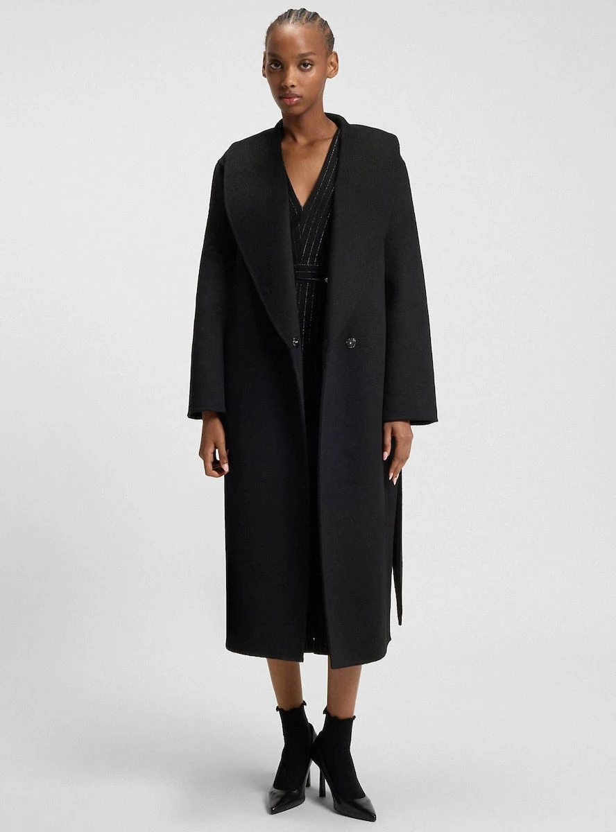 Hugo Red Black Mecami Coat 10274016