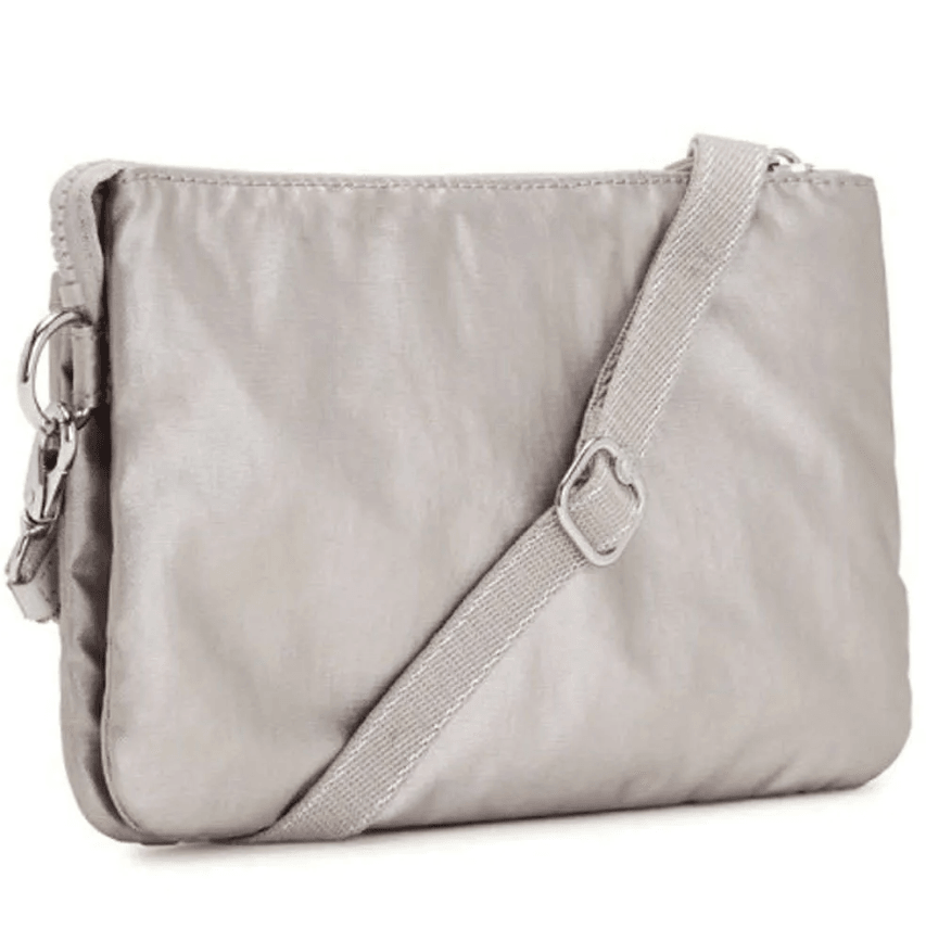 Riri Metallic Glow Large Pouch With Crossbody Strap