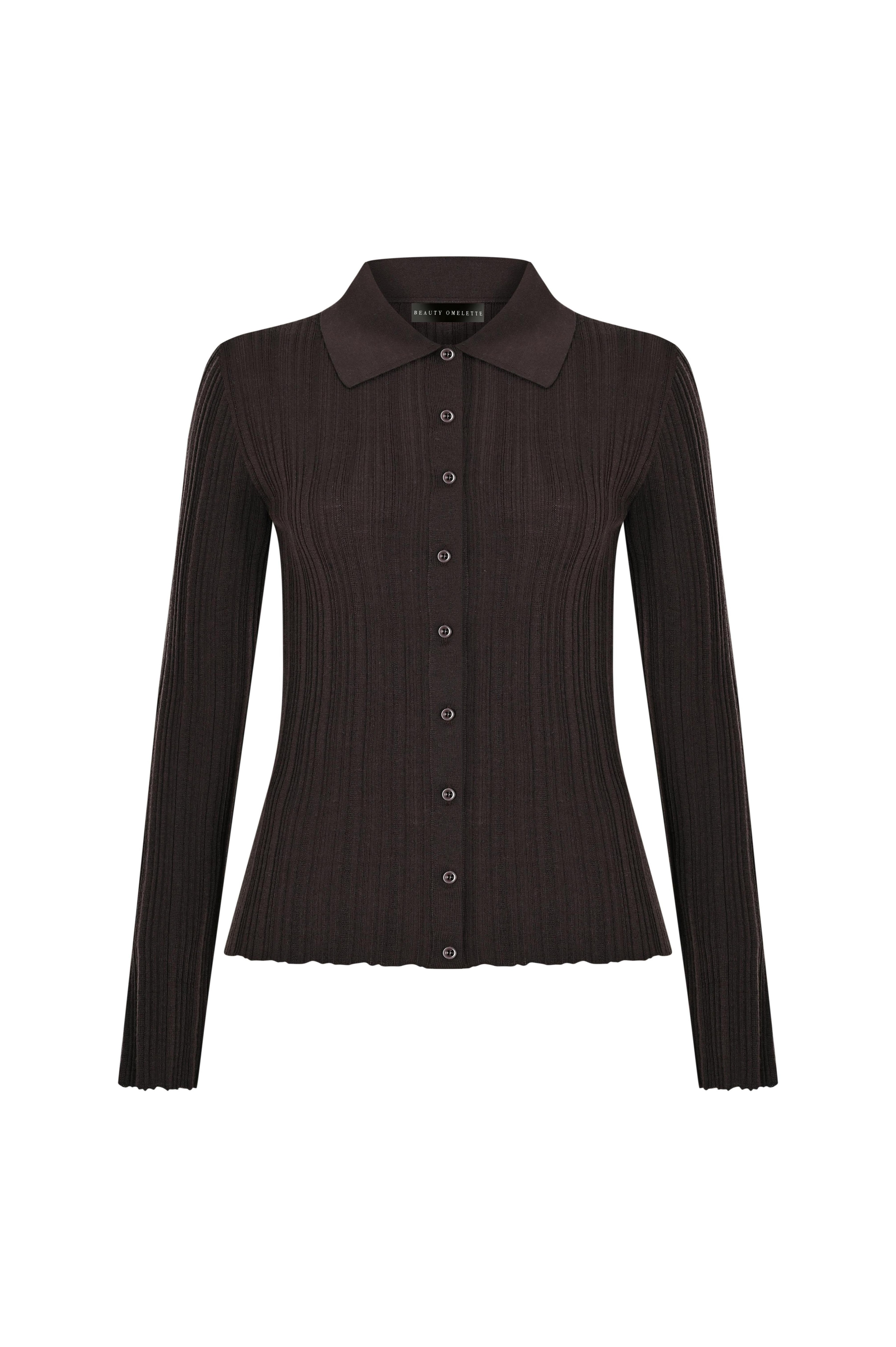 Wool Shirt  - Brown