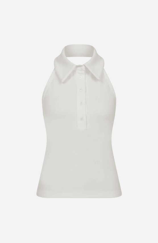 Abby Knit Top - White