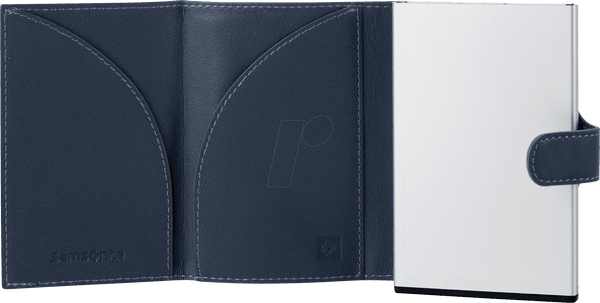 Navy Blue Slide-Up Wallet