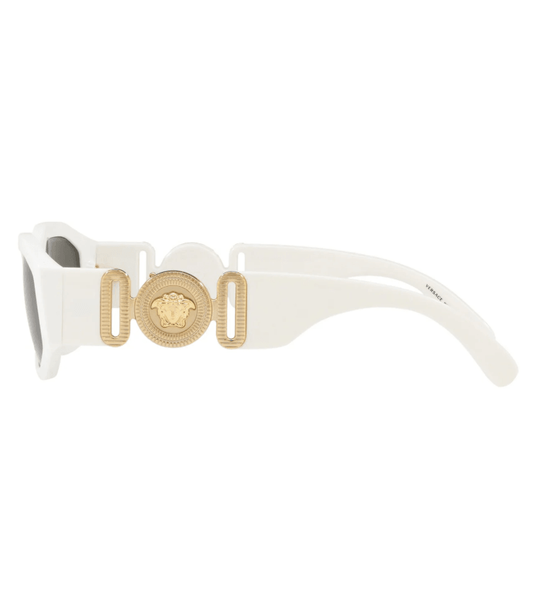 White Geometric Sunglasses 0VE4361401/8753