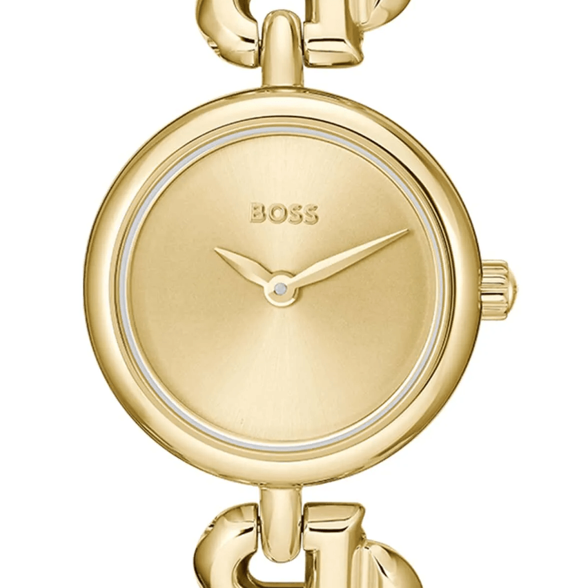 Double B Dressy Gold Stainless Steel Women's Watch HB1502794
