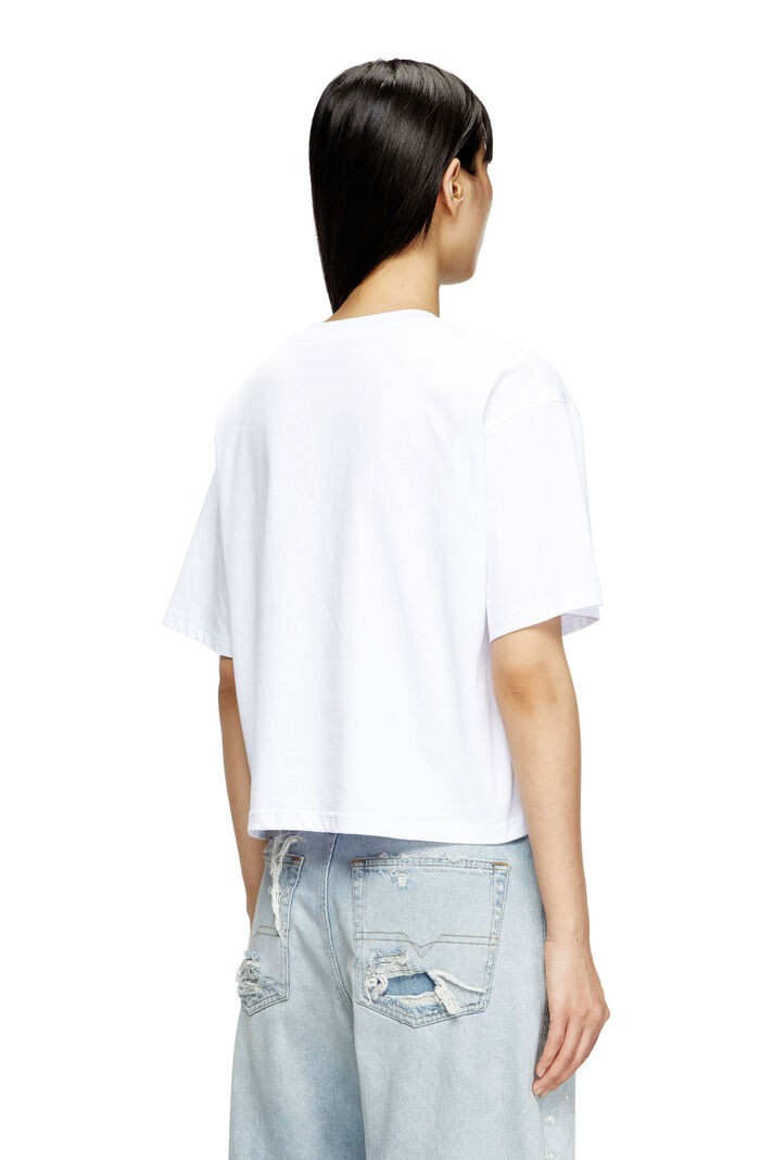 T-Buxt Cropped OD Cut Out Logo T-Shirt