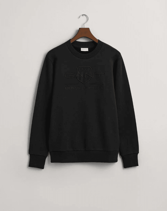 Regular Fit Black Sweatshirt