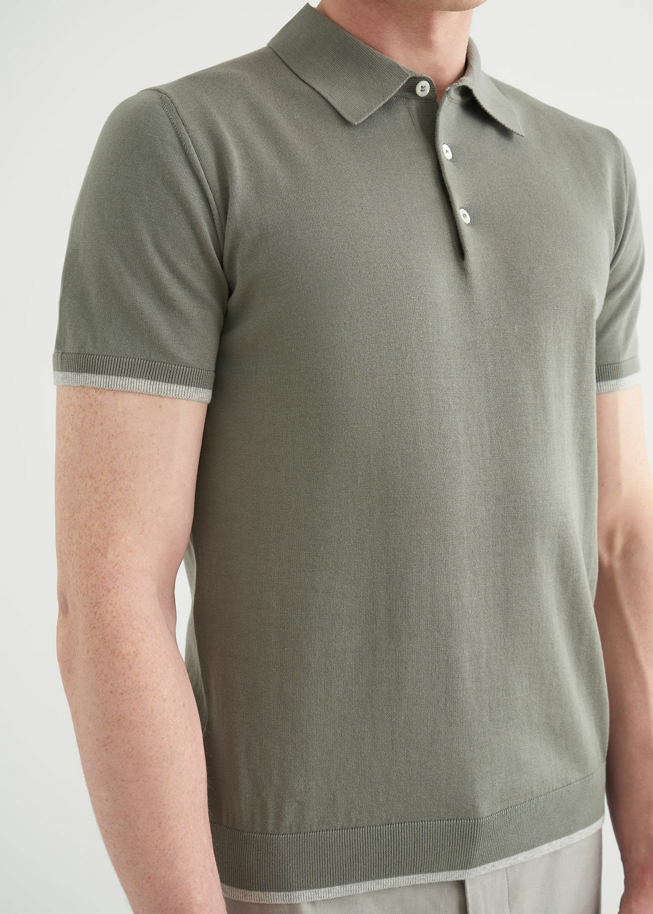 Castle Polo Neck Khaki