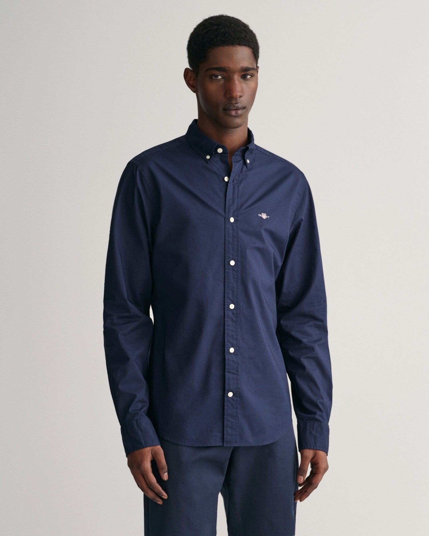 GANT FIT POPLIN SHIRT NAVY S