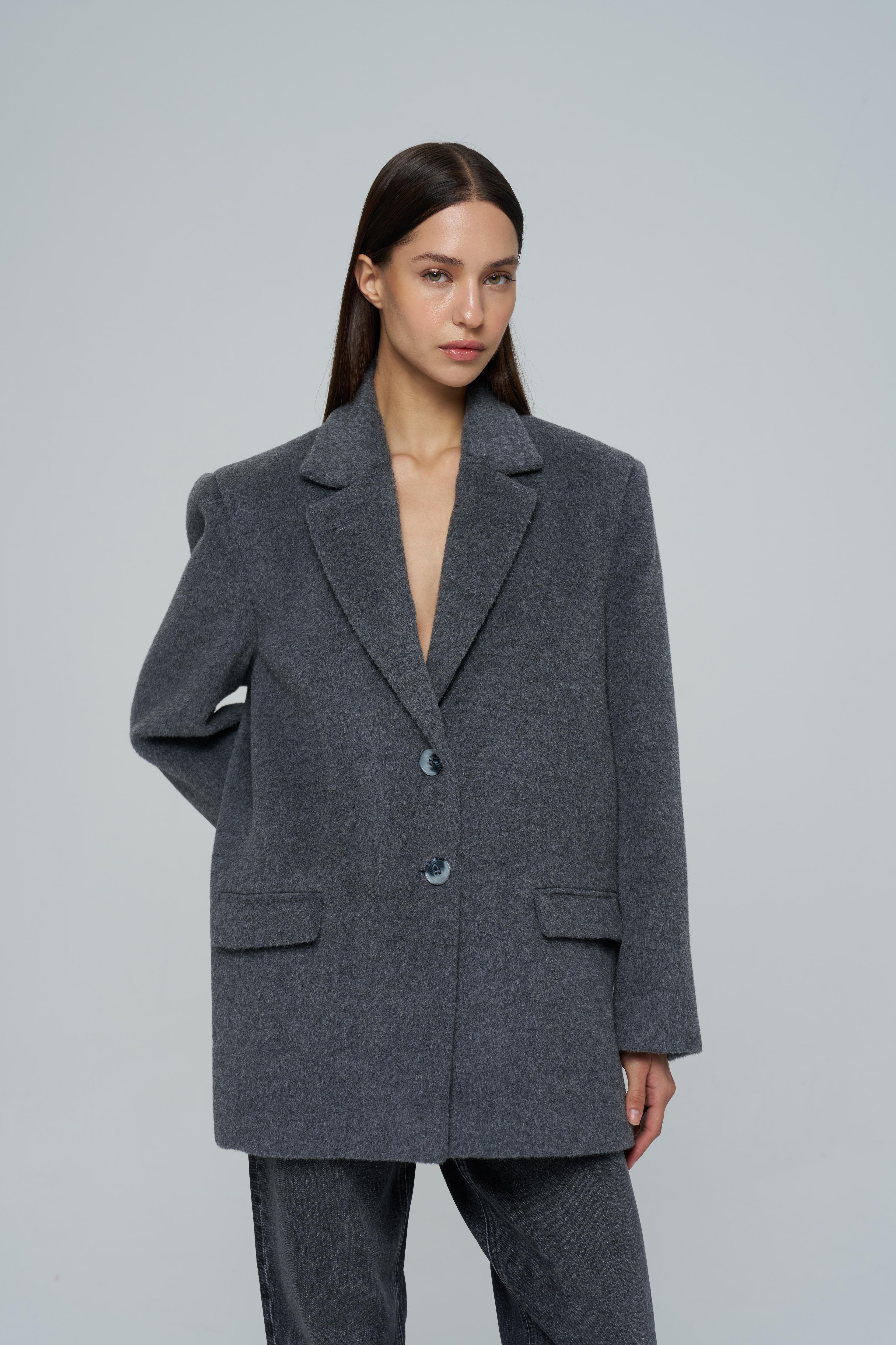 Daddy Alpaca Jacket Coat 