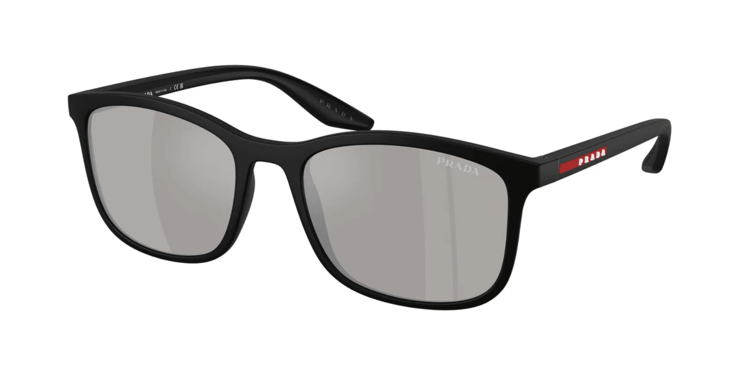 Prada Linea Rossa Black/Grey Injected Sunglasses XL 0PSA08S