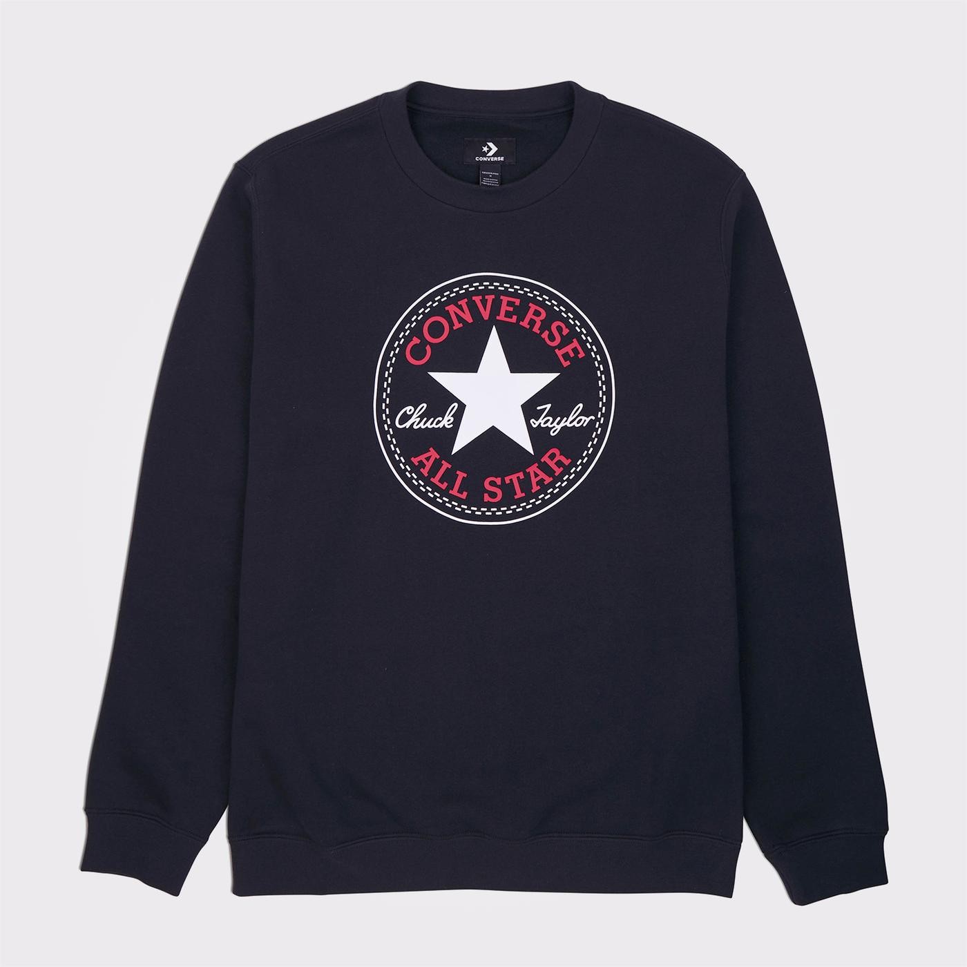 Go-To All Star Patch Standard Fit Unisex Black Sweatshirt