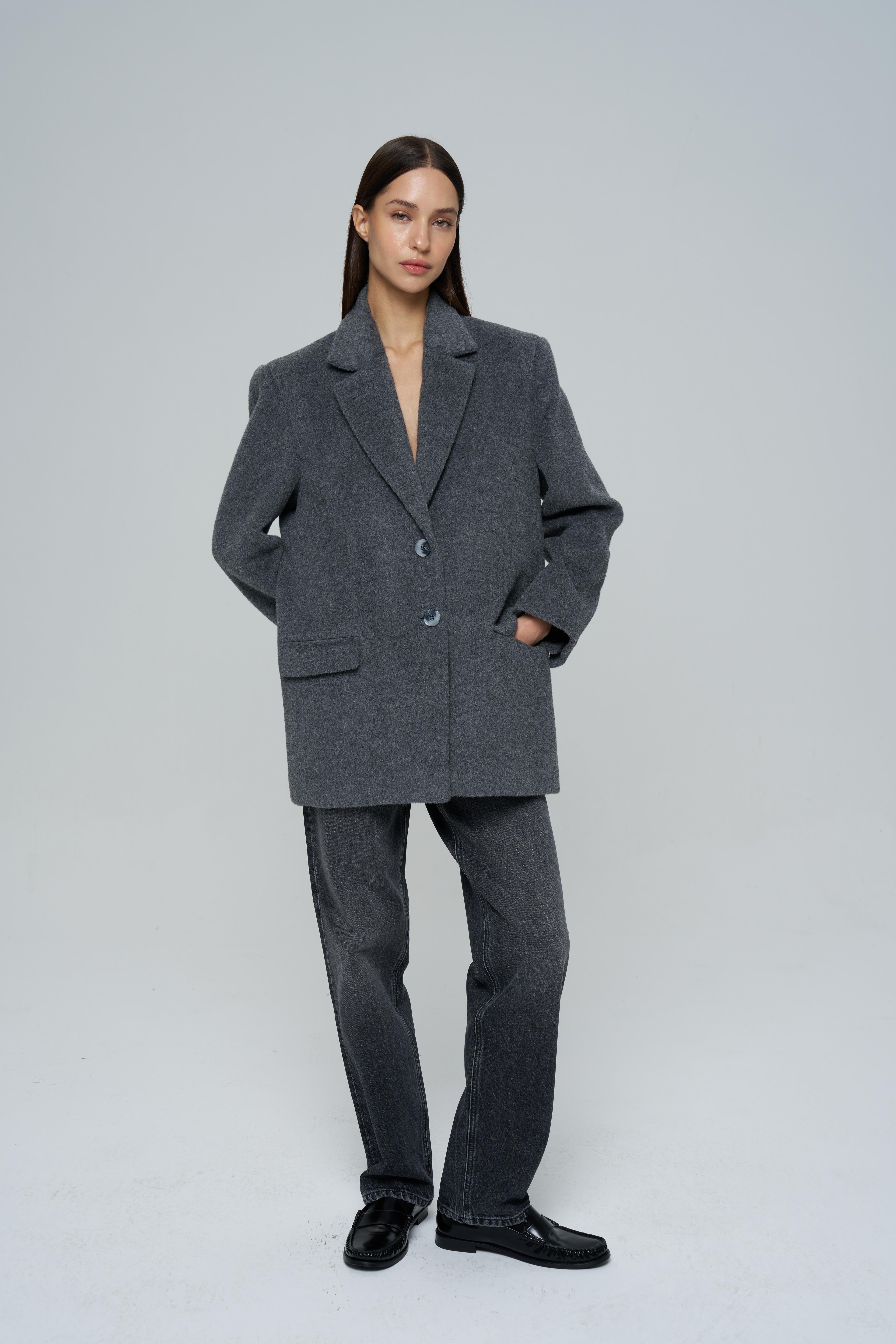 Daddy Alpaca Jacket Coat 