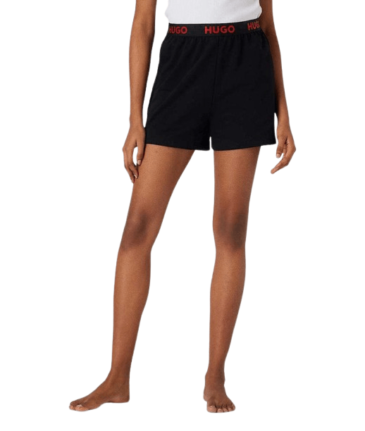 Hugo Red Sporty Logo Black Shorts 10262204016