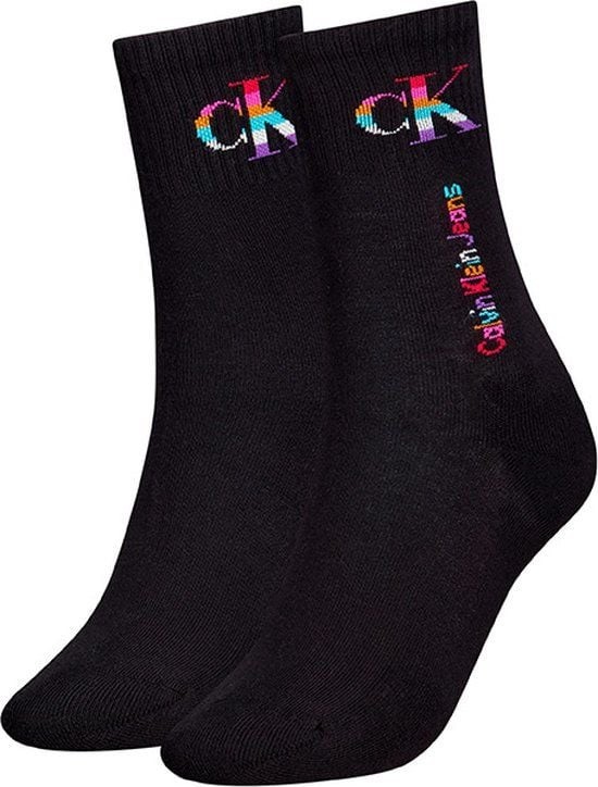 Women Pride Socks 2P One Size Black