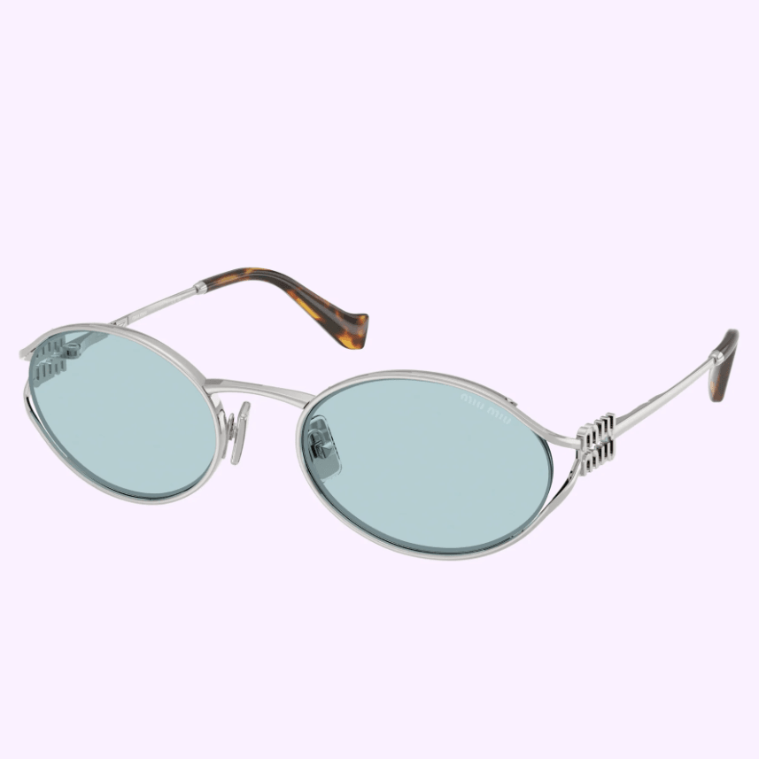 Metal Silver Sunglasses 0MU52YS