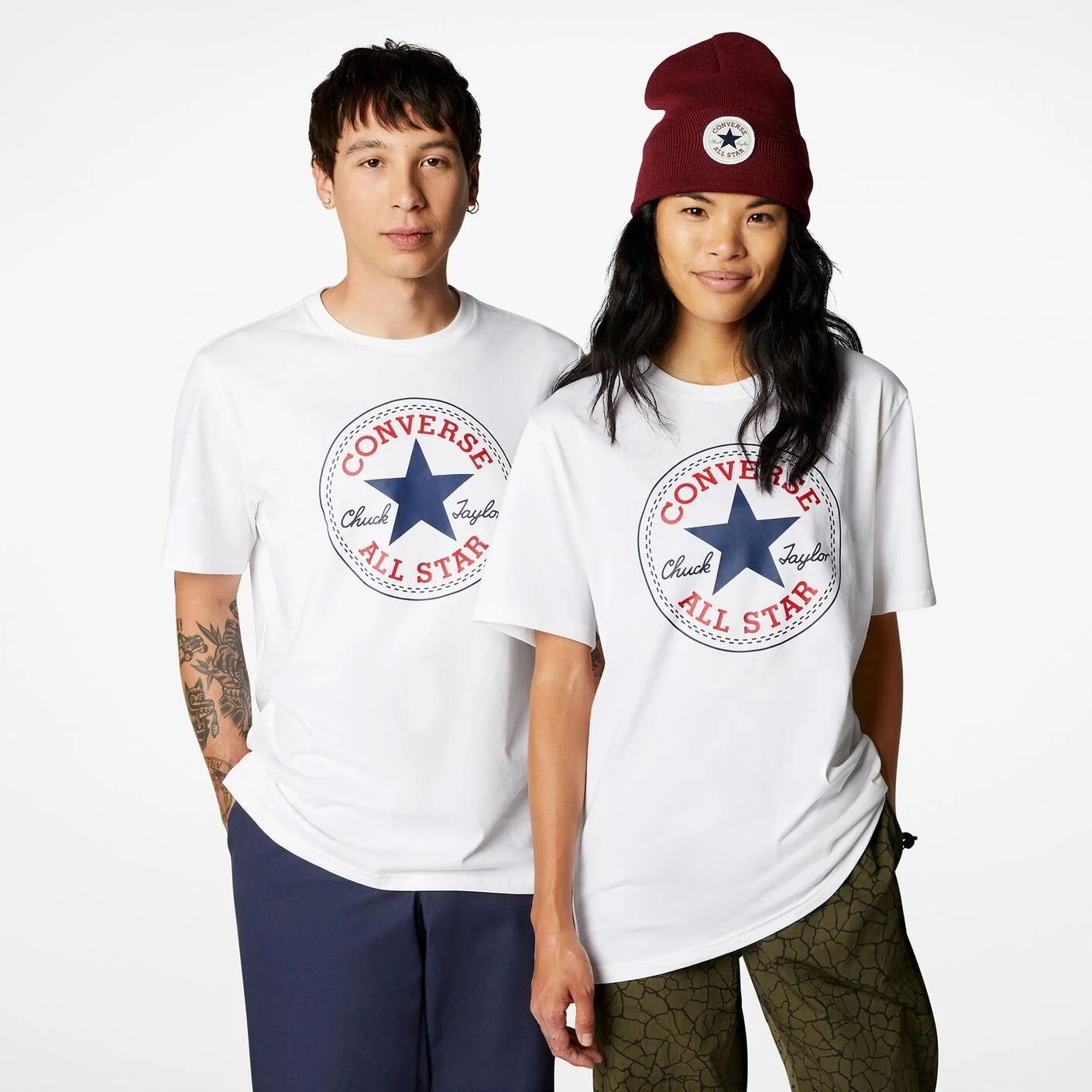 CONVERSE GTO ALLSTAR PATCH TSHIRT WHT S