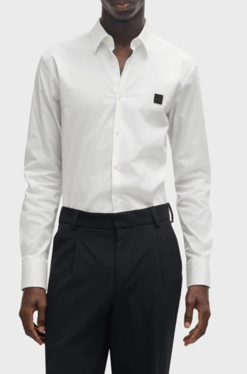 Hugo Red Ermo White Shirt 1024367007