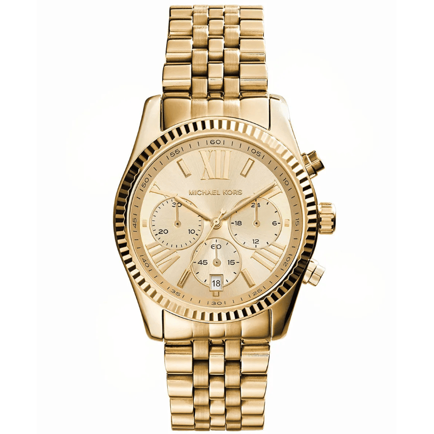 Lexington Chronograph Gold-Tone Stainless Steel Women's Watch MK7378