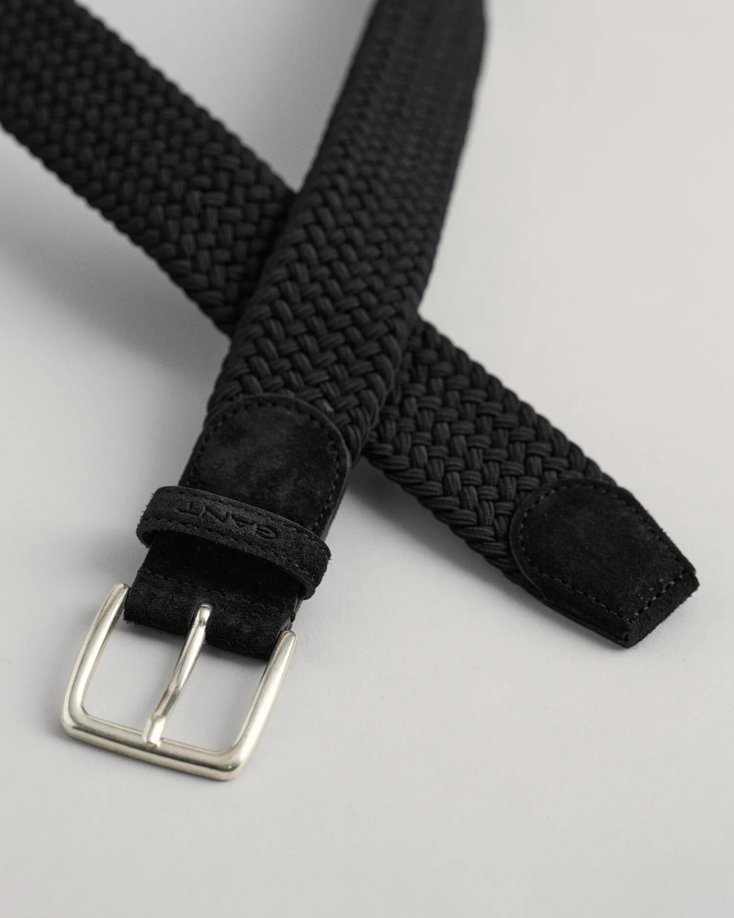 GANT ELASTIC BRAIDED BELT BLK 100