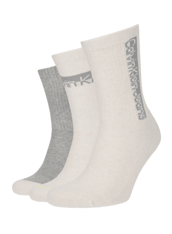 Women Socks Athleisure 3P Oatmeal Melange One Size