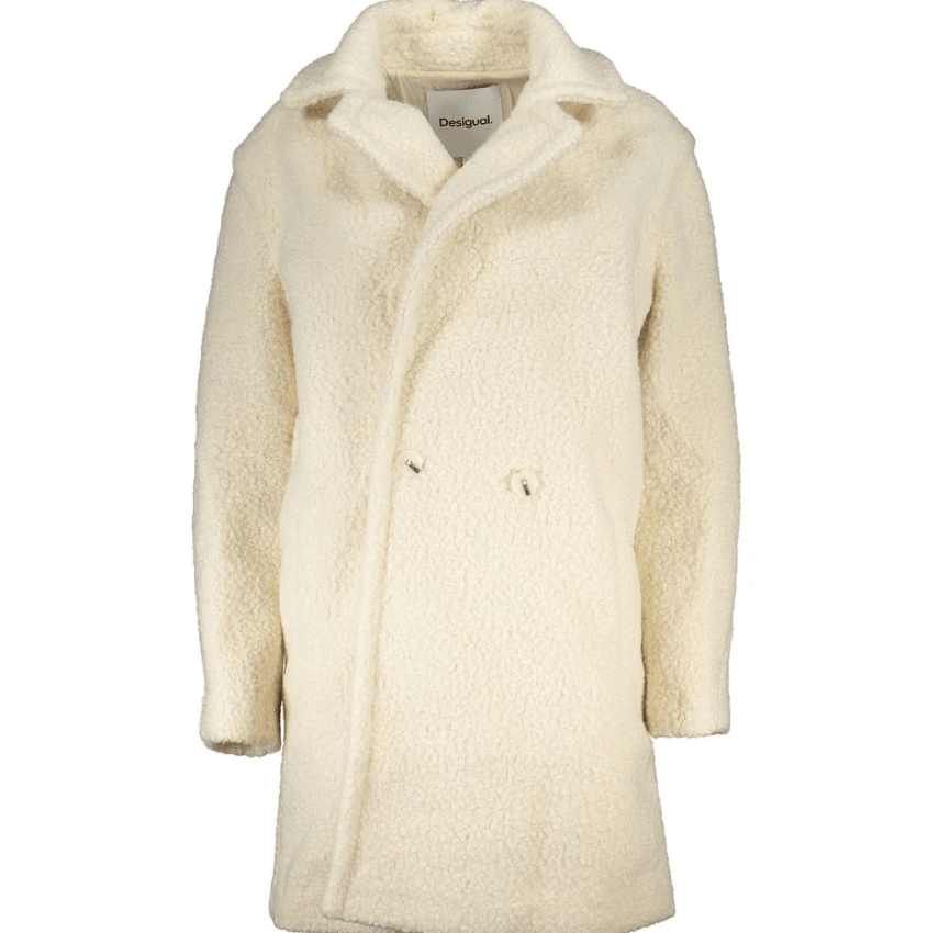 D2 Coat London Cream White