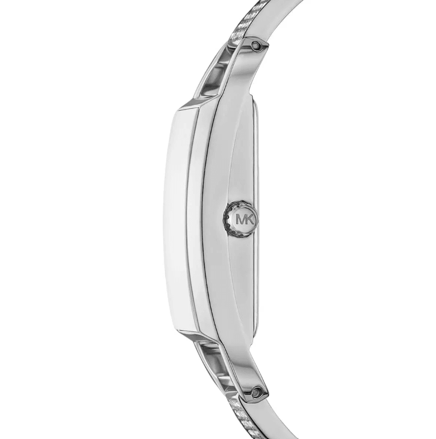 Mini Empire Pavé Silver-Tone Bangle Women's Watch MK4841