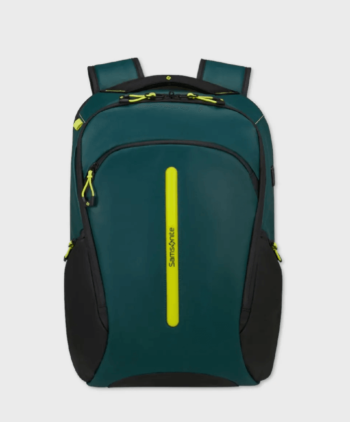 Eco Diver Urban Dark Teal Lime M USB Laptop Backpack