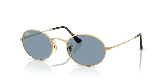 Blue Lens Oval Sunglasses 0RB3547001/5651