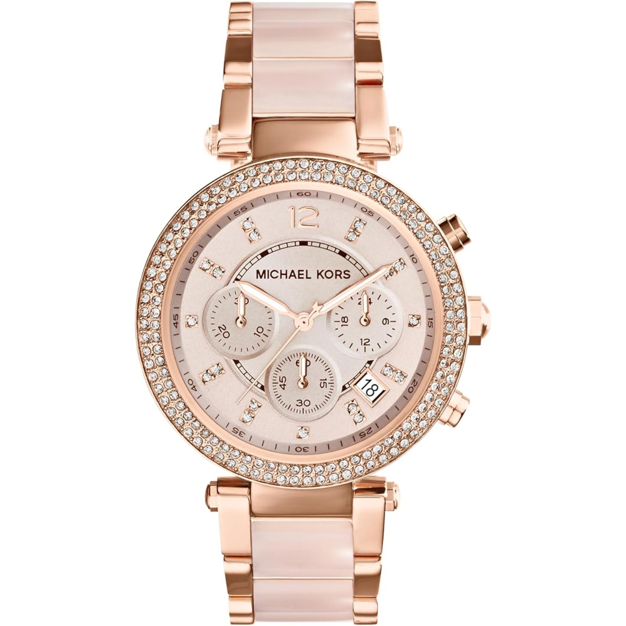 Parker Rose Gold-Tone Chronograph Rose Gold Dial Women’s Watch MK5896