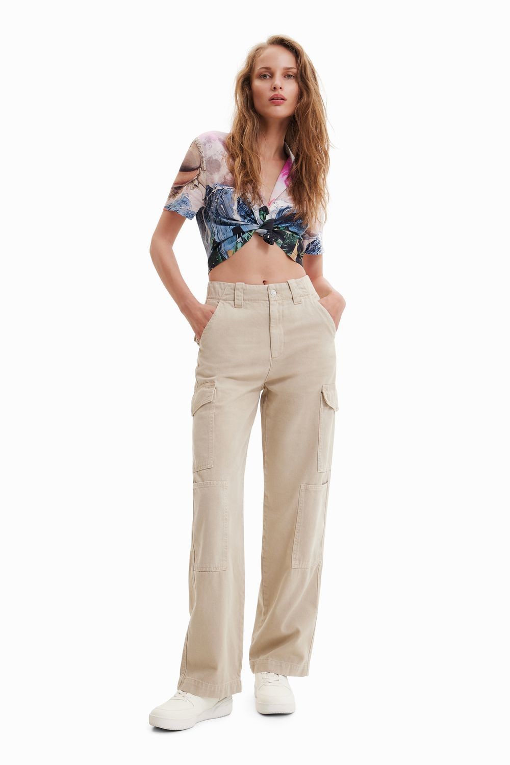 DESIGUAL PANT SEDAL BEIGE CRUDE 34