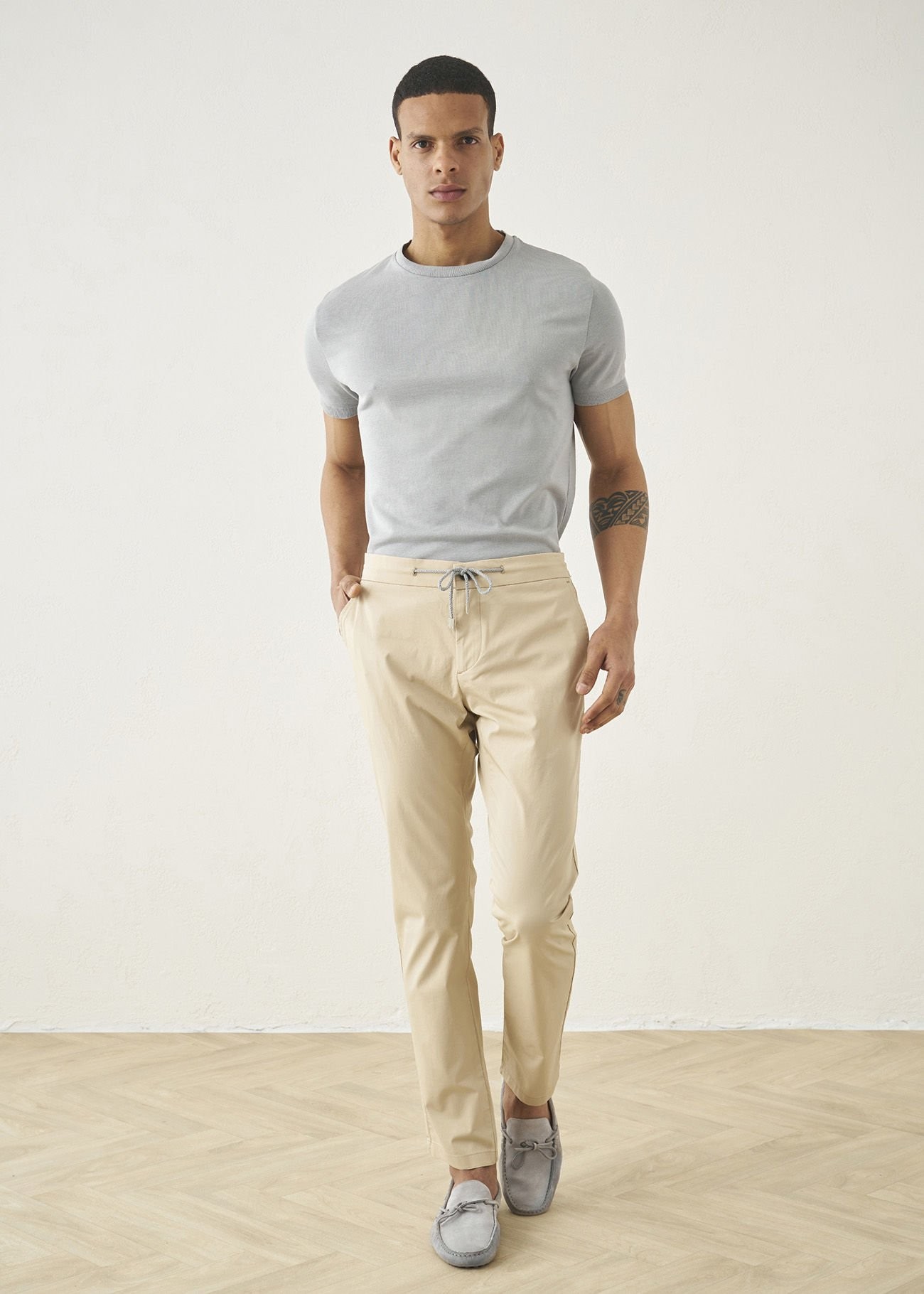 Hera Chino Pant Stone