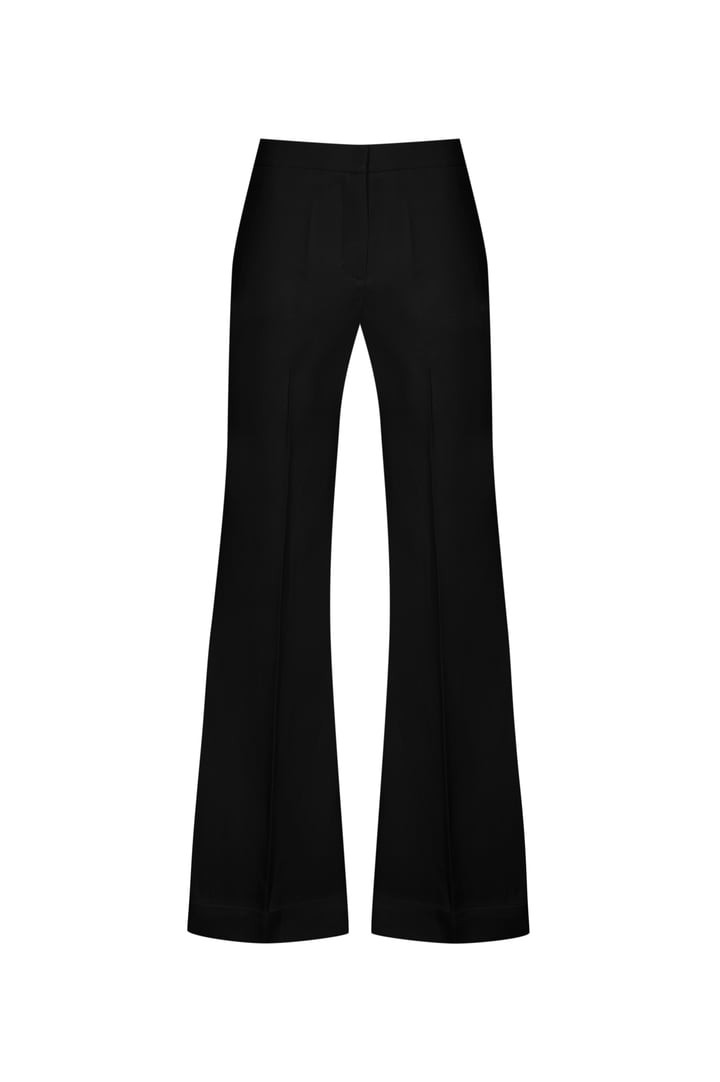 Linen Flare Pant - Black