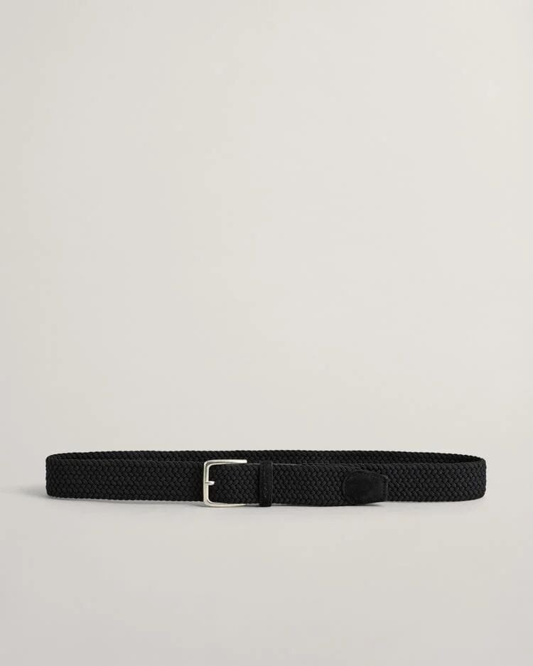 GANT ELASTIC BRAIDED BELT BLK 100