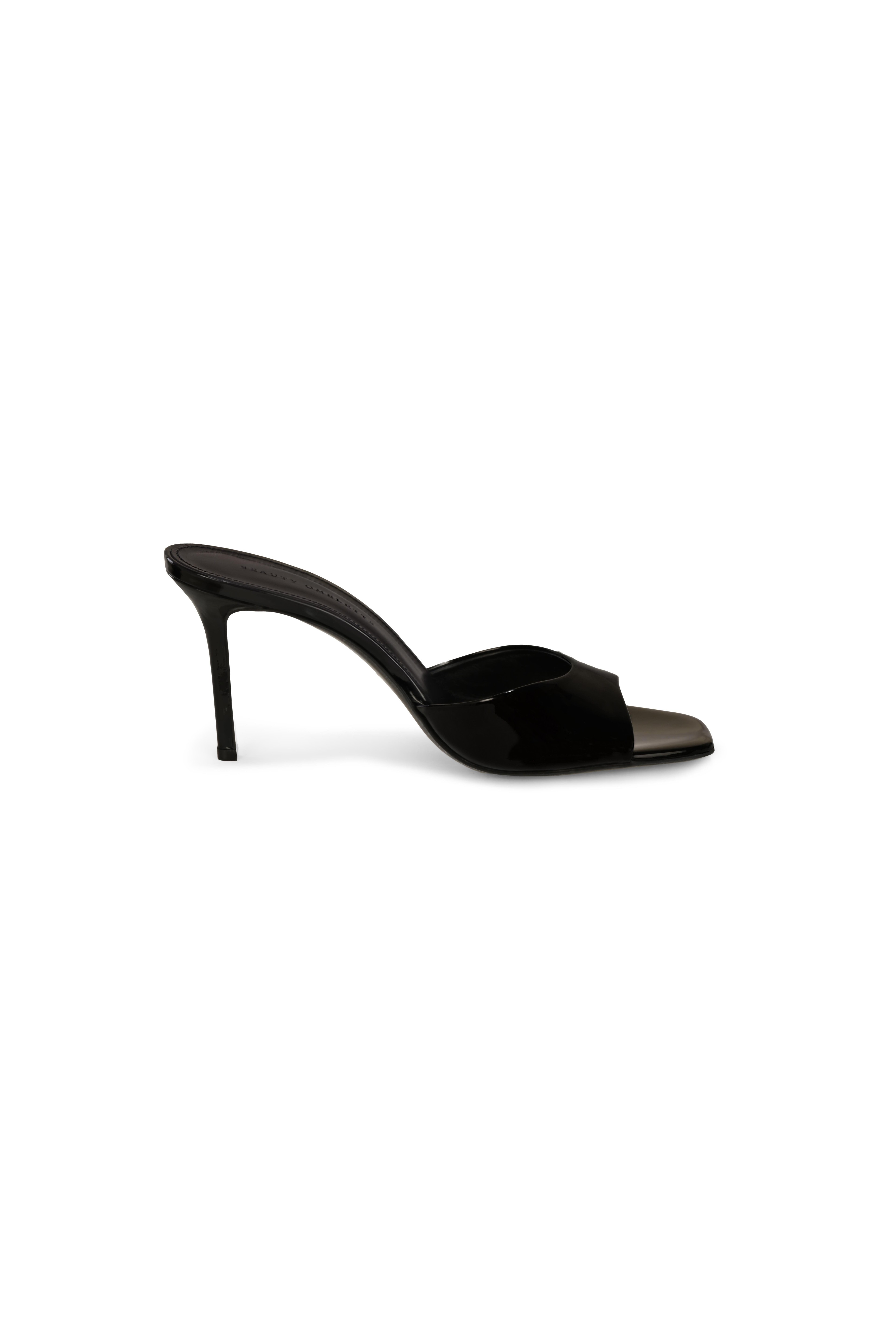 Patent Leather Slipper Short Heels