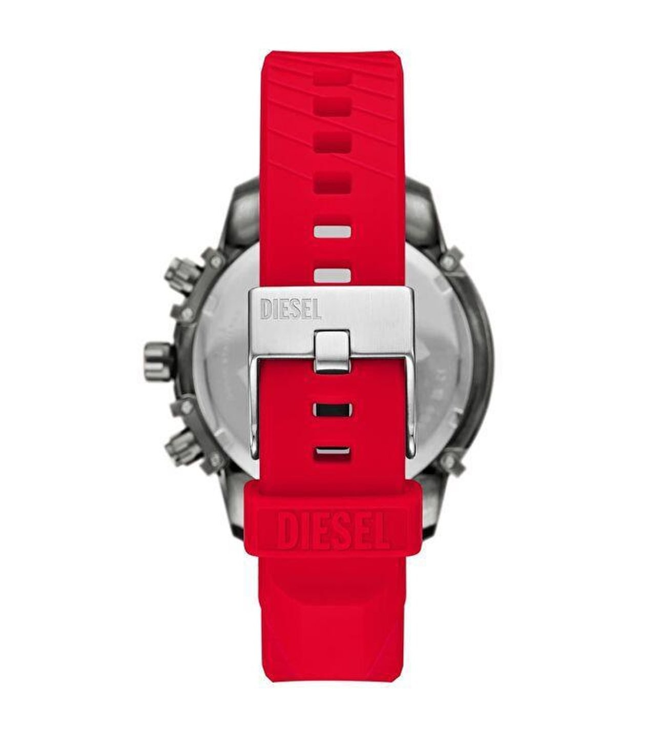 Griffed Red Chronograph Men's Watch with Red Silicone Bracelet DZ4673SET