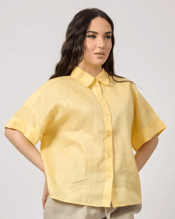 Boss Orange C Bisenas Bright Yellow Shirt 1027027601