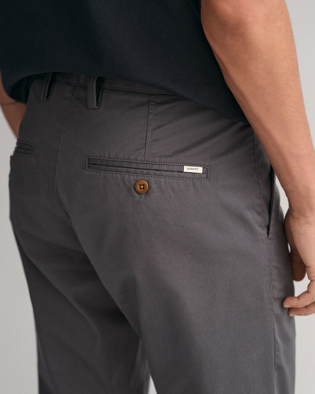 GANT REGULAR FIT TWILL CHINOS GREY 34/32