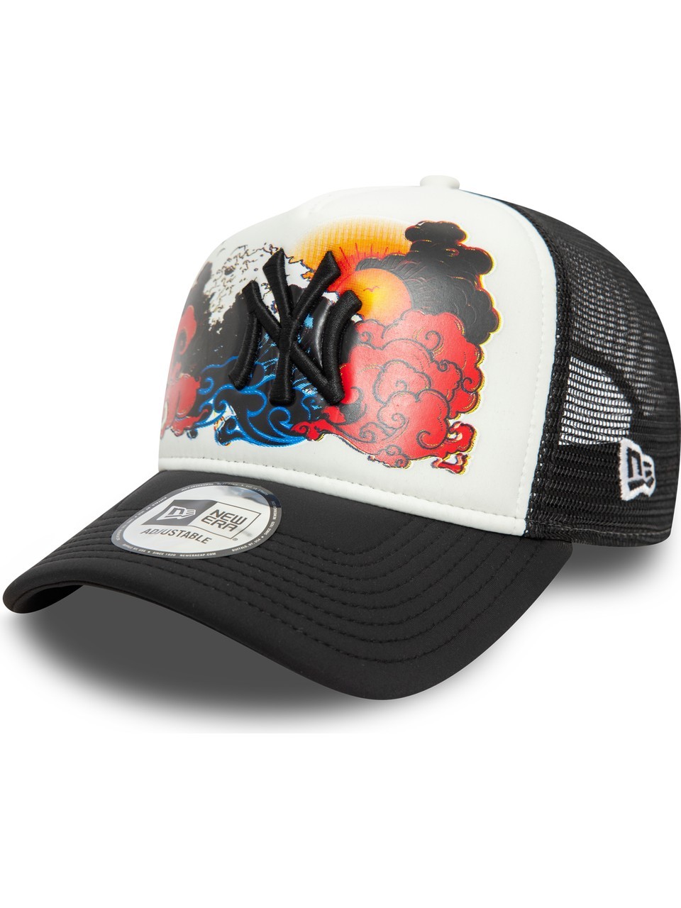 MLB Graphic Trucker Neyyan White Black 