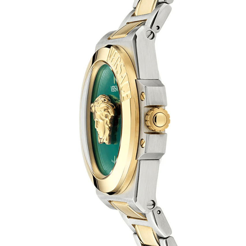 Metallic Gold Silver Stainless Steel Women's Watch VRSCVE8D00524