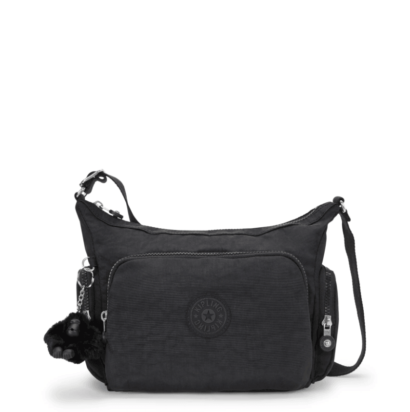 Medium Crossbody Bag with Adjustable Straps Female Black Noir Gabb S 