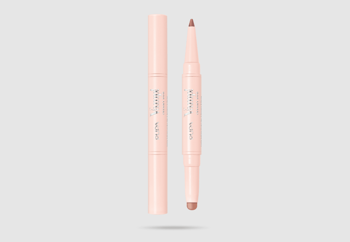 Vamp! Creamy Duo Lip Contouring Pencil & Shiny Lipstick 005 Deep Nude