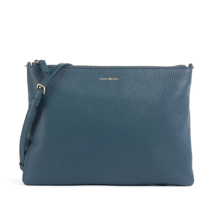 Best Mini Blue Leather Crossbody Bag E5MMA55F401