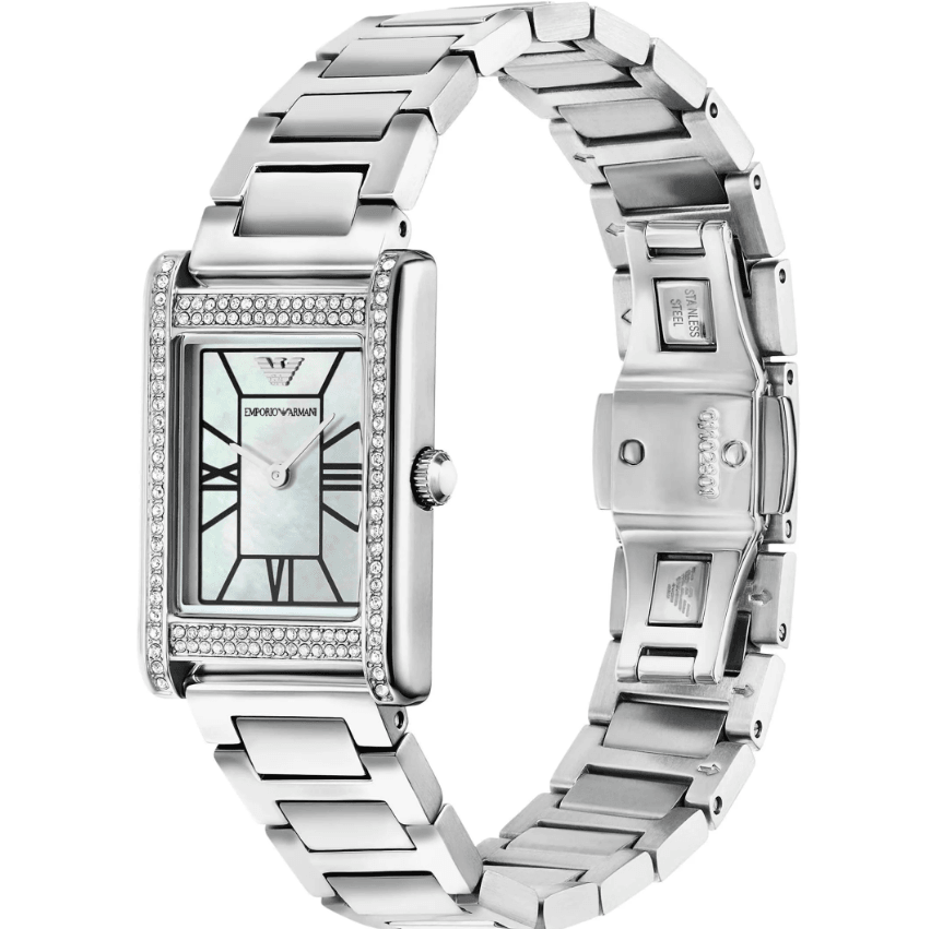 Two-Hand Silver Stainless Steel Women's Watch AR11625