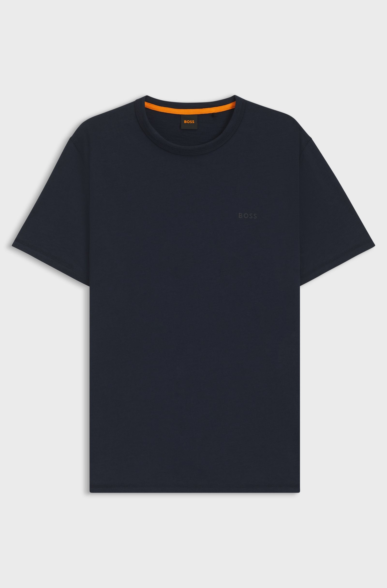Boss Orange Regular-fit T-Shirt in Slub Cotton with Logo Detail 0508243