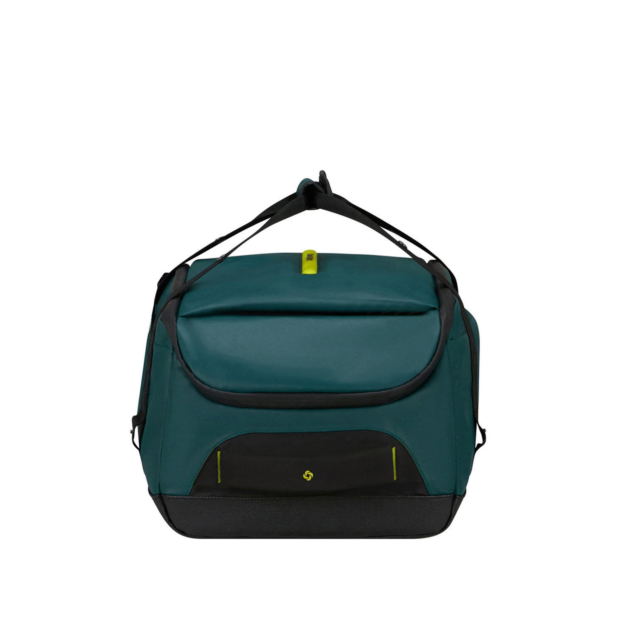 Eco Diver Dark Teal Lime Small Duffle Bag