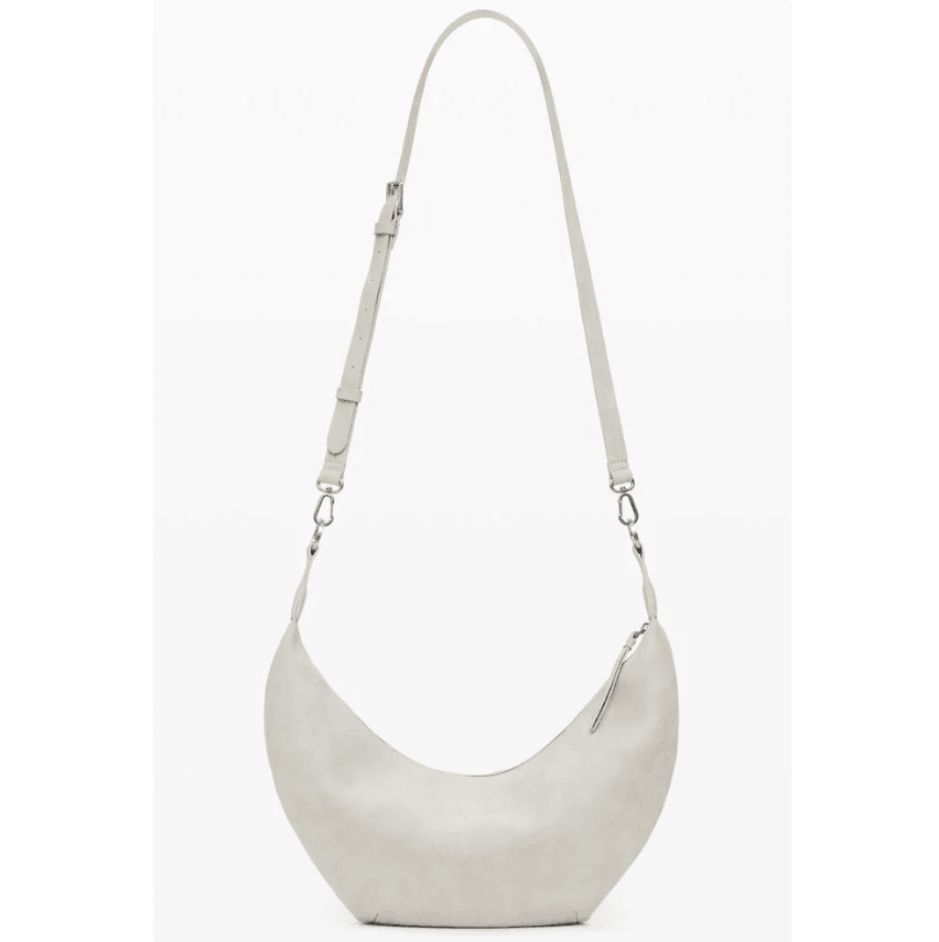 Half Logo Zante Piedra White Shoulder Bag 