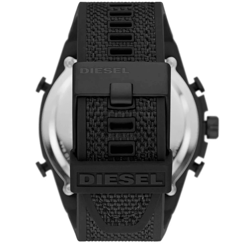 Mega Chief Analog-Digital Black Nylon and Silicone Men's Watch DZ4548 