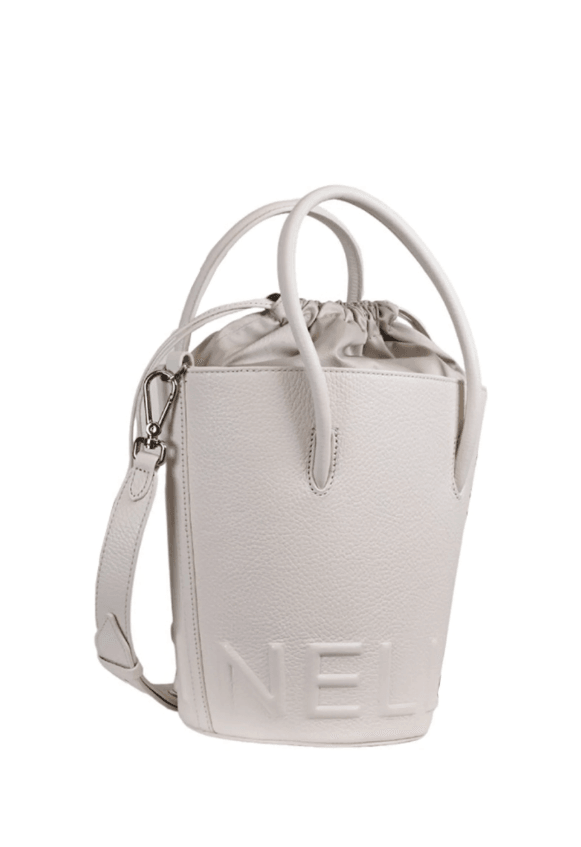 Myrtha Maxi Logo Blanco White Bucket Bag E1 QBB 23 01 01 