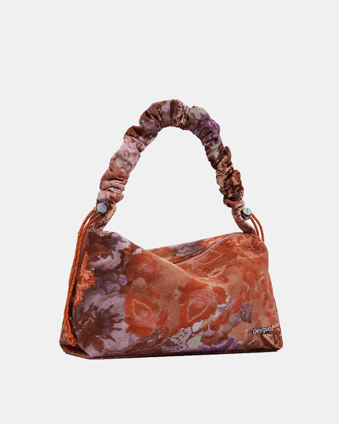 Corduroy Bergamo Corduroy Maxi Floral Shoulder Bag
