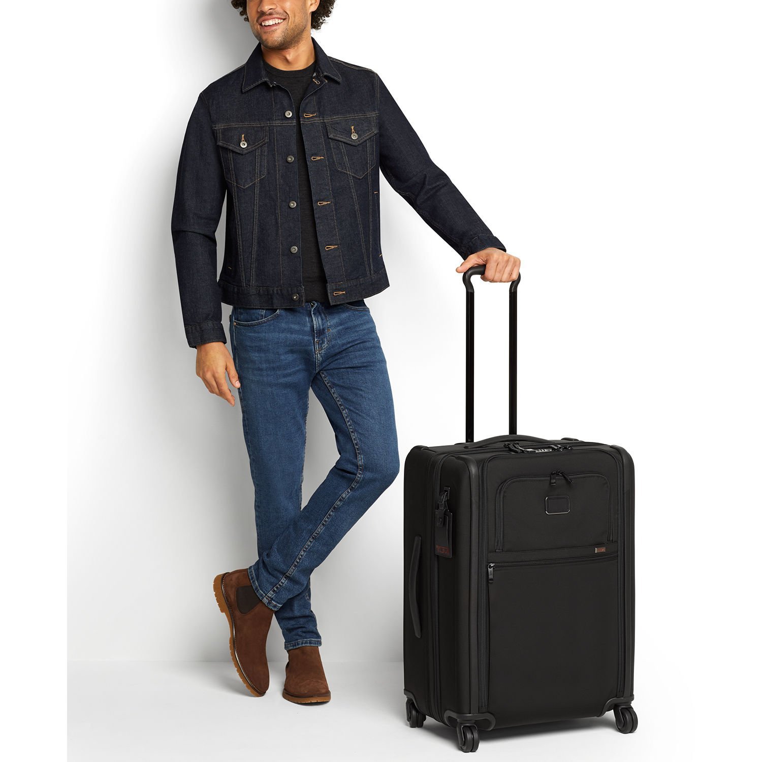 Alpha 3 Short Trip Expandable Black Luggage P/C 02203064D3