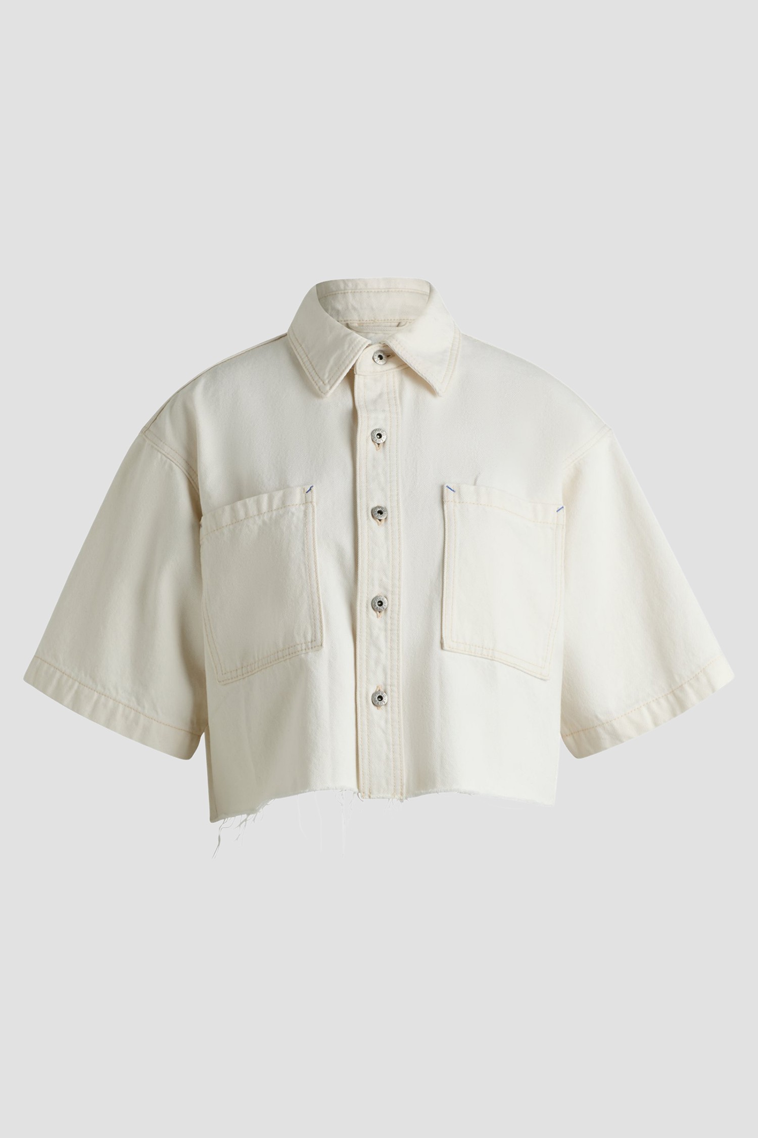 Hugo Blue Getecna Natural White Jean Blouse 1027045901